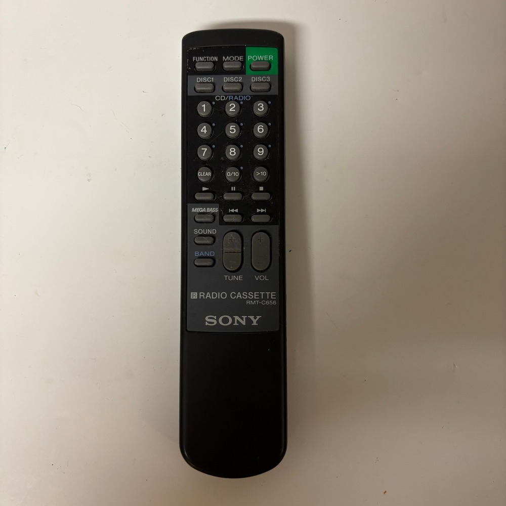 Sony RMT-C656 Radio‎ Cassette CD Player Remote Control Black UNTESTED
